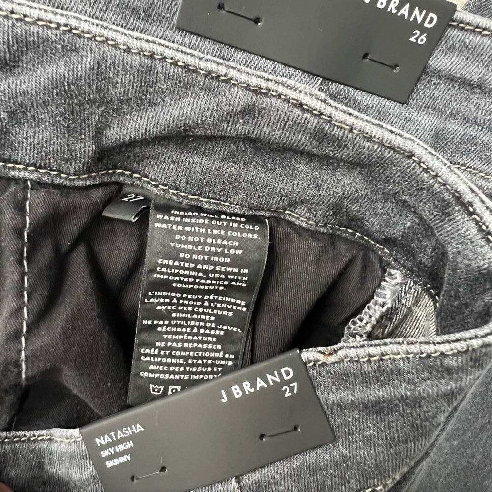 NWT J Brand Natasha Obsucra Sky High Super Skinny Denim Jeans Ankle Crop 26 - Picture 14 of 14